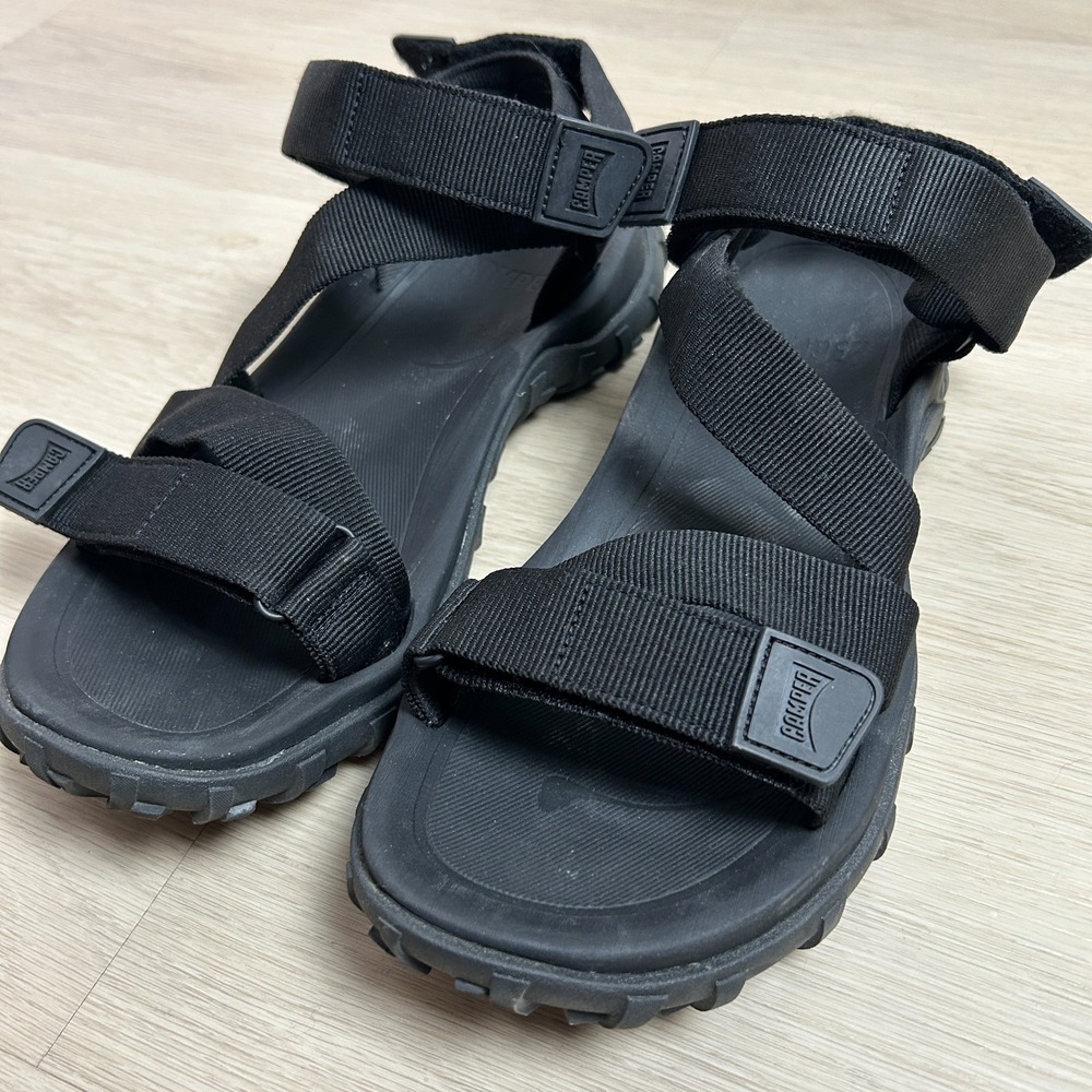Camper Match Mens 46 US 13 Black Vibram Strap Tech Outdoor Sandals
